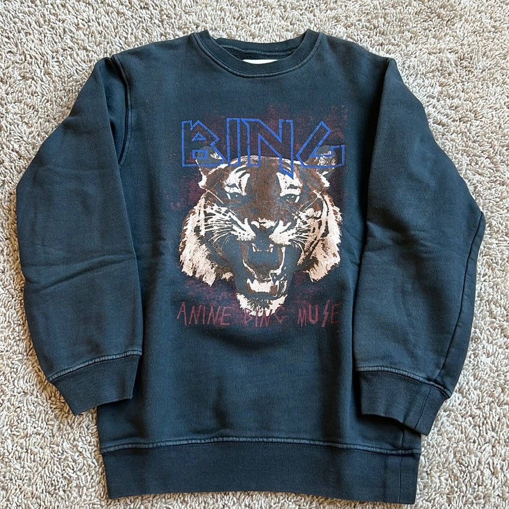 ANINE BING Kids Tiger Sweatshirt